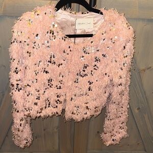 Mustard Seed Pink Sequin Jacket